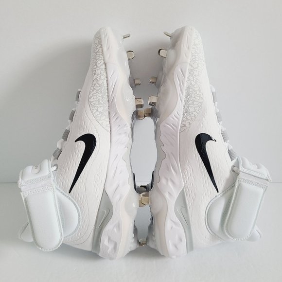 NEW Nike Alpha Huarache Elite 4 Mid Baseball Cleats FD2744-100 Size 8 White main image 7